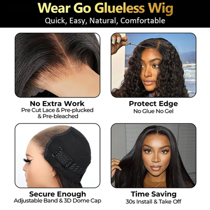 Sale Happening Now:70%OFF — Kinky Straight 360 Full Lace Glueless Wig | Pre-Cut & Pre-Plucked