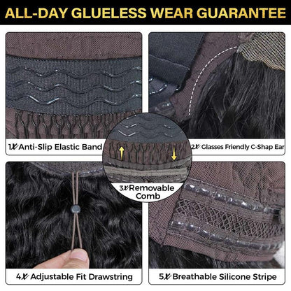 Sale Happening Now:70% off Burmese Curly 13×6 HD Lace Glueless Wig | Bleached Knots & Drawstring Fit