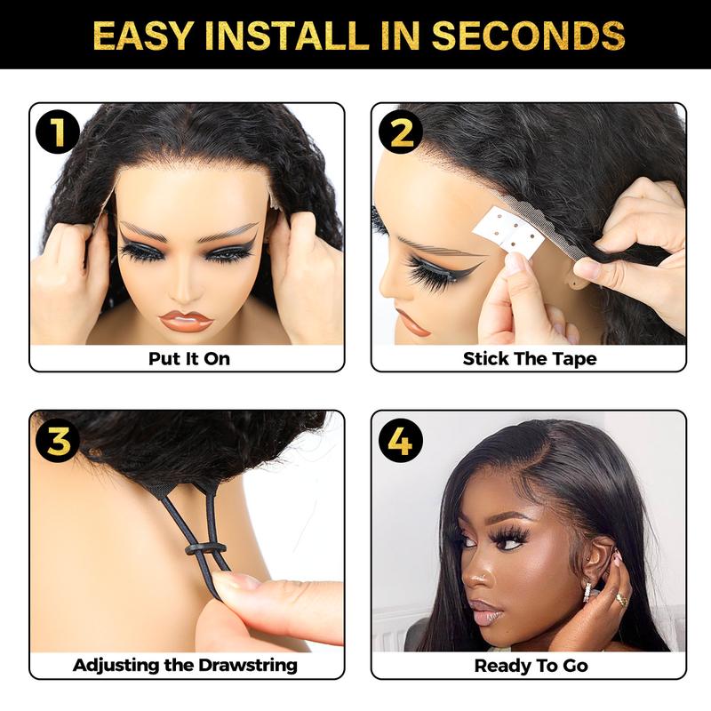 Sale Happening Now:70% off Burmese Curly 13×6 HD Lace Glueless Wig | Bleached Knots & Drawstring Fit