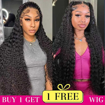 [Combo sale 26"&22"&22"]  Buy 1, Get 2 FREE! The Ultimate 3-Wig Style Bundle: Curly, Straight & Body Wave. 180% Density, Pre-Plucked.