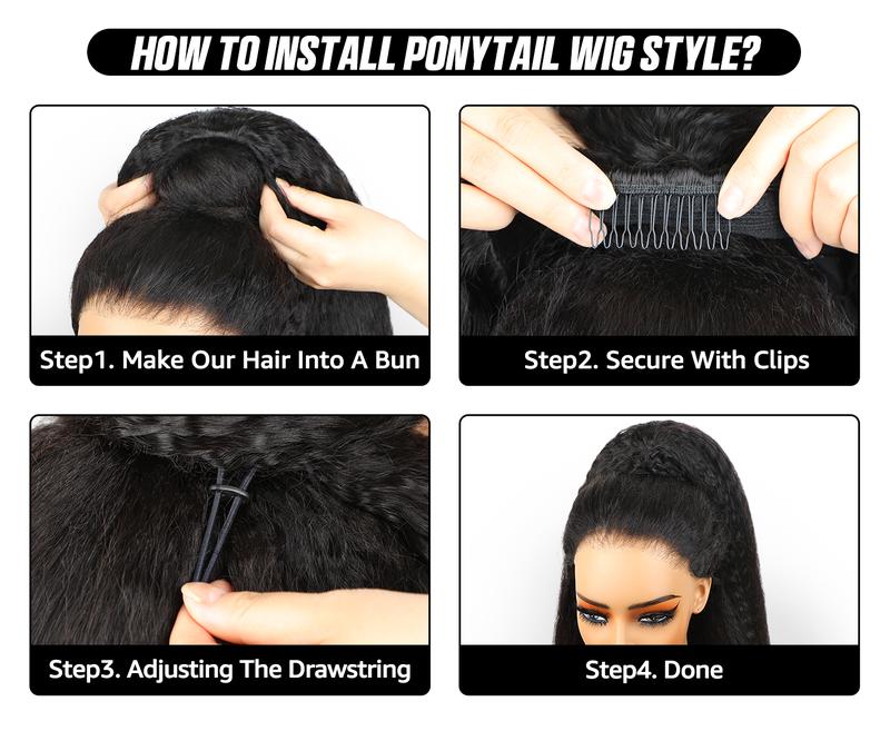 Sale Happening Now: 70% OFF — Afro Curly Glueless Wear-Go Half Wig | 180%–250% Density | Drawstring Cap