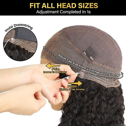 Sale Happening Now:70%OFF — Kinky Straight 360 Full Lace Glueless Wig | Pre-Cut & Pre-Plucked