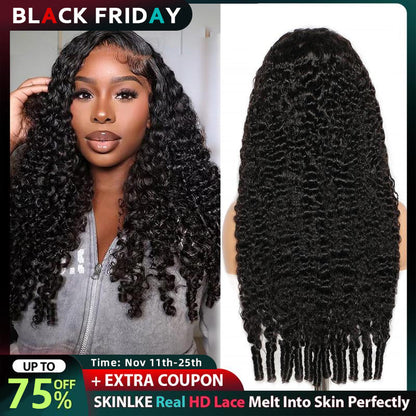 Sale Happening Now:70% off Burmese Curly 13×6 HD Lace Glueless Wig | Bleached Knots & Drawstring Fit
